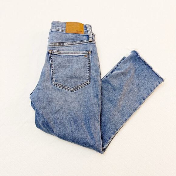 Madewell The Mid-Rise Perfect Vintage Jean Denim Raw Hem Size 24P - Picture 6 of 9